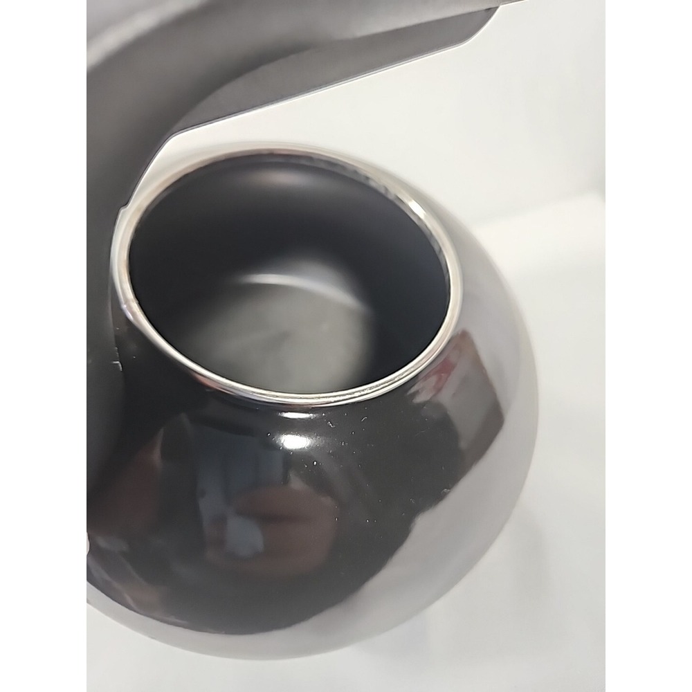 KitchenAid Enamel Teapot Kettle Black Stovetop Whistling‎ Handle 2 Quart Cozy - Picture 6 of 12